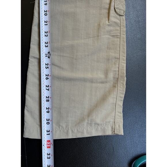 The North Face Pant Women 6 Khaki Tan Nylon Zip Off Cargo Utility Hiking Outdoor - Picture 14 of 14